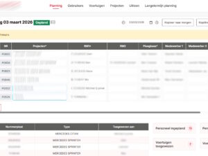 Planningstool: realtime inzicht en efficiënte werkorganisatie